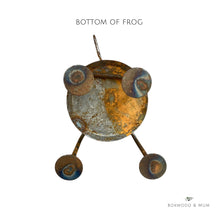 Load image into Gallery viewer, Rusty Frog Garden Decor Rustic Home Decor Whimsical Frog Outdoor Yard Art