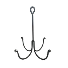 Load image into Gallery viewer, Hanging Herb Flower Drying Rack, Rustic Kitchen Decor, Small Wrought Iron Rack for Florals, Herbs, Plants, Gift for Gardener