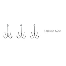 Load image into Gallery viewer, Hanging Herb Flower Drying Rack, Rustic Kitchen Decor, Small Wrought Iron Rack for Florals, Herbs, Plants, Gift for Gardener