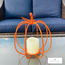 Load image into Gallery viewer, Fall Pumpkin | Rustic Pumpkin Décor | Outdoor Indoor Farmhouse Pumpkin - Powder Coated and Made in the USA!