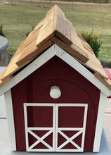 Load and play video in Gallery viewer, video of barn mailbox front door being opened and closed and the flag being put in an upright position