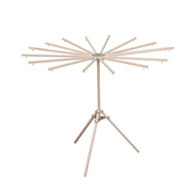 Load image into Gallery viewer, Wooden drying rack in open position