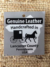 Load image into Gallery viewer, genuine leather handcrafted in lancaster county pennsylvania USA
