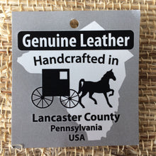 Load image into Gallery viewer, handcrafted in lancaster county pennsylvania USA genuine leather