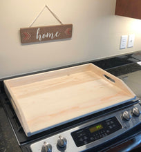 Load image into Gallery viewer, Unfinished Pine Handmade Stove Oven Cover