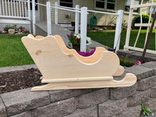 Load image into Gallery viewer, Christmas Decoration Wood Sleigh Amish Handmade in Lancaster County USA