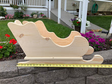 Load image into Gallery viewer, Large Christmas Sleigh | Christmas Home Décor | Front Entryway Holiday Décor