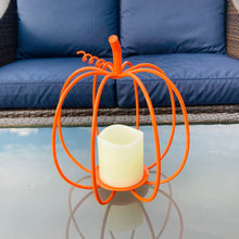 Load image into Gallery viewer, Fall Pumpkin | Rustic Pumpkin Décor | Outdoor Indoor Farmhouse Pumpkin - Powder Coated and Made in the USA!