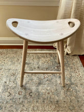 Load image into Gallery viewer, Kitchen Stool | Saddle Stool | Wood Barstools Counter Height