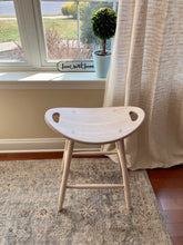 Load image into Gallery viewer, Kitchen Stool | Saddle Stool | Wood Barstools Counter Height