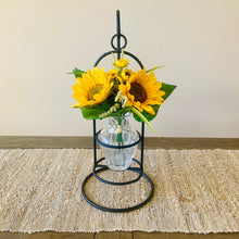 Load image into Gallery viewer, Wrought Iron Countertop Hook Stand – Amish Handmade Rustic Candle Holder &amp; Ornament Display
