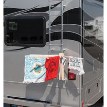 Load image into Gallery viewer, Ladder Mount Clothes Drier has a bracket that hangs on the ladder of your motorhome
