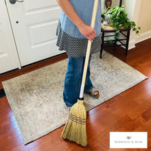 Load image into Gallery viewer, Amish Handmade Corn Broom, Kitchen Broom, Natural Traditional Farmhouse Cleaning Broom
