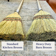 Load image into Gallery viewer, Amish Handmade Corn Broom, Kitchen Broom, Natural Traditional Farmhouse Cleaning Broom

