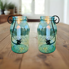 Load image into Gallery viewer, Amish handcrafted taper candle insert for rustic home décor or Christmas Table Centerpiece
