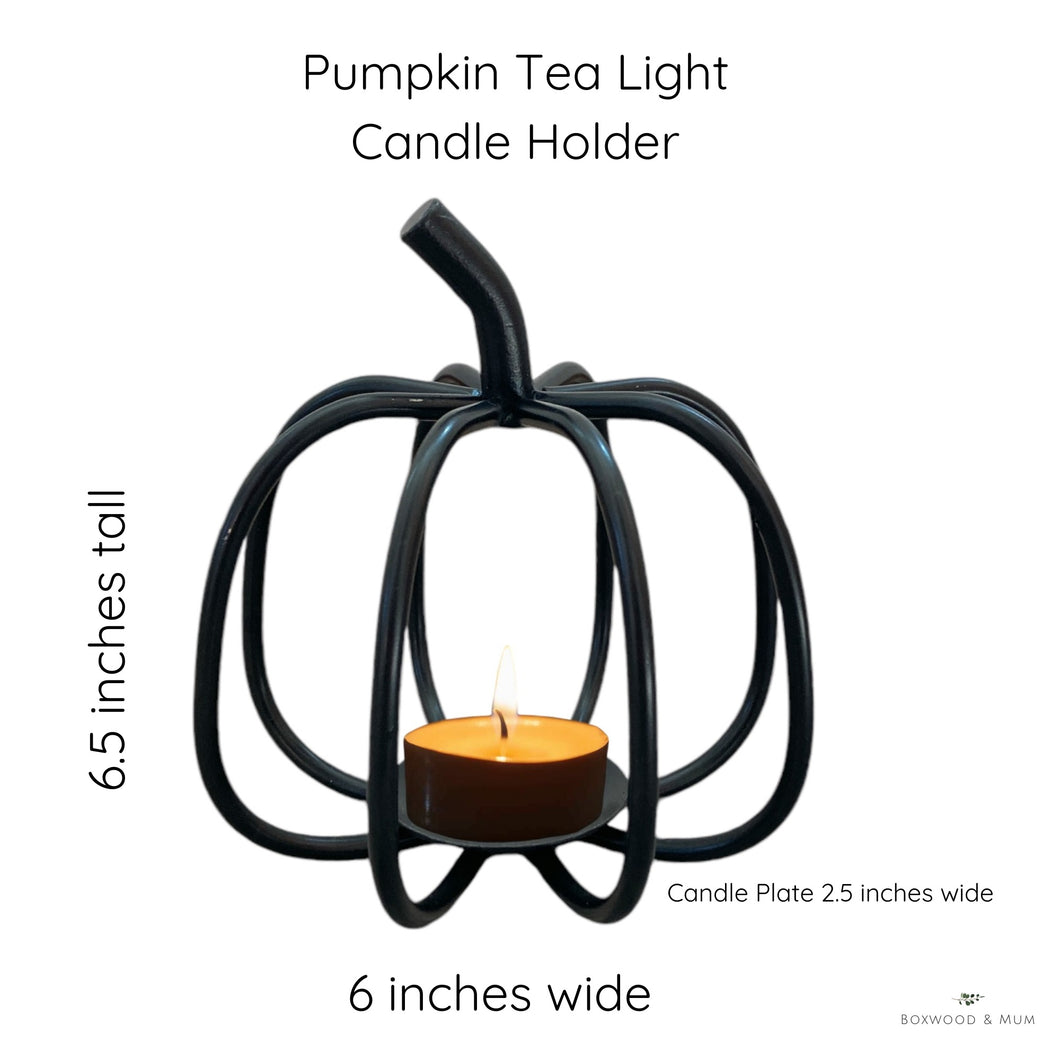 Pumpkin Tea Light Candle Holder Home Décor Table Centerpiece