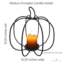 Load image into Gallery viewer, Pumpkin Candle Holder 3d pumpkins
