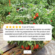 Load image into Gallery viewer, Tomato Cage | Tomato Stand Plant Support | Fold Flat Galvanized Steel
