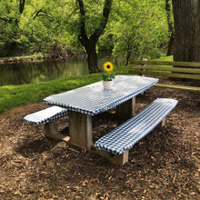 Load image into Gallery viewer, Fitted Table and Bench Cover Set on a picnic table
