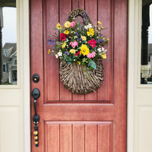 Load image into Gallery viewer, front door with shopkeepers bells hanging on door handle
