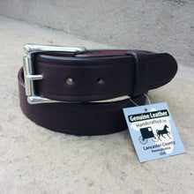 Load image into Gallery viewer, dark brown thick work belt handmade in Lancaster, PA
