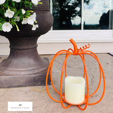 Load image into Gallery viewer, Fall Pumpkin | Rustic Pumpkin Décor | Outdoor or Indoor Farmhouse Pumpkin - Powder Coated and Made in the USA!

